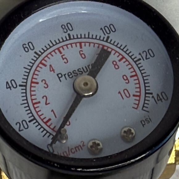 Pressure Gauge 140 PSI 1/4 in. NPT Dry Filled Pressure Gauge - Picture 2 of 4